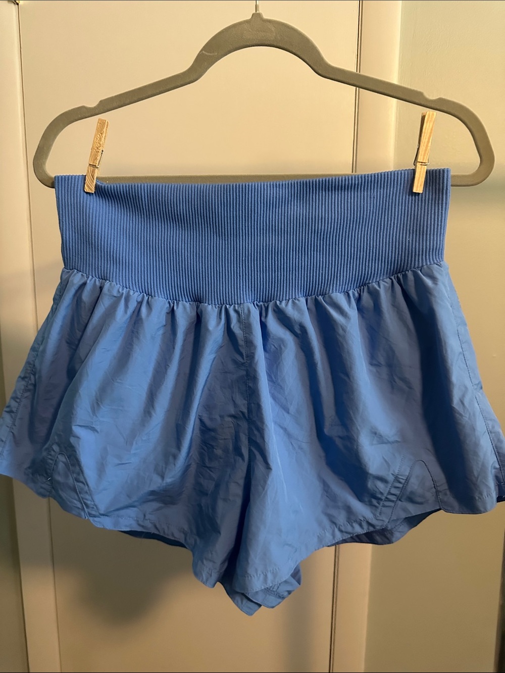 FP Movement by Free People Cornflower Blue High-Waist Athletic Shorts